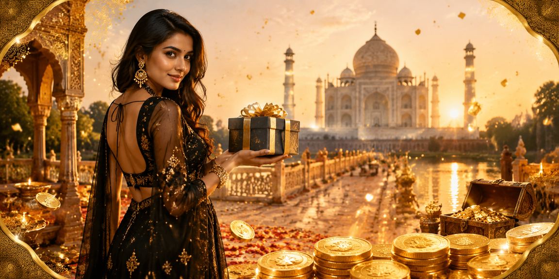 Taj Mahal with cricket and online betting theme in Agra