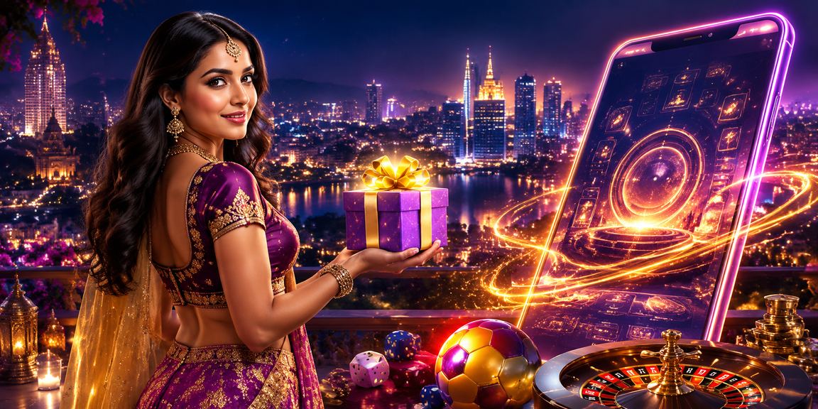 User browsing lottery and casino app on mobile in Pune city